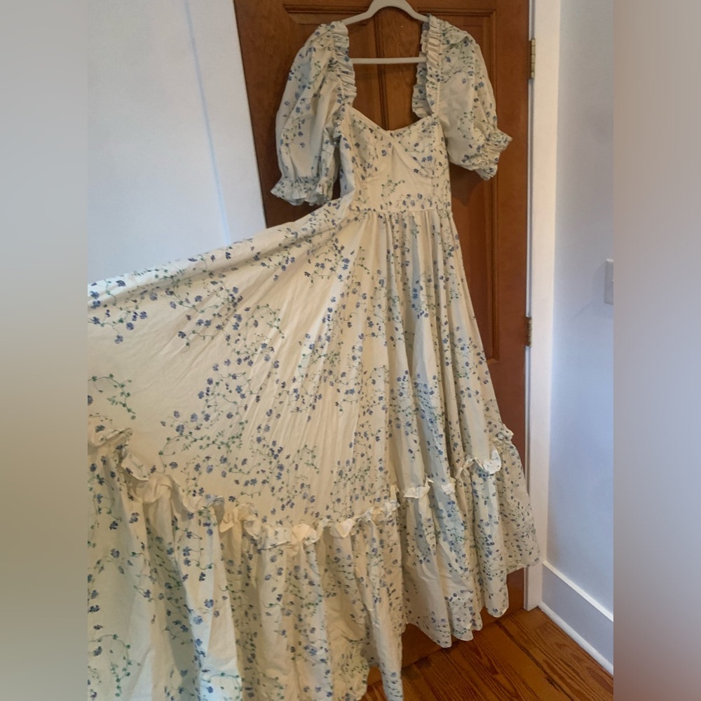Selkie Blue Vine Ritz Gown NWT